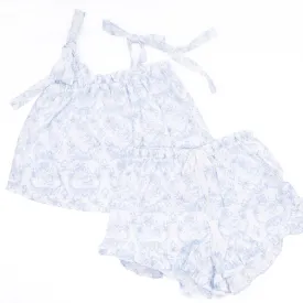 8 OAK LANE | French Rose Tie Top Sleep Set