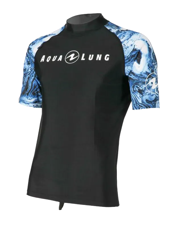 Aqua Lung Men's Short Sleeve Aqua Rash Guard