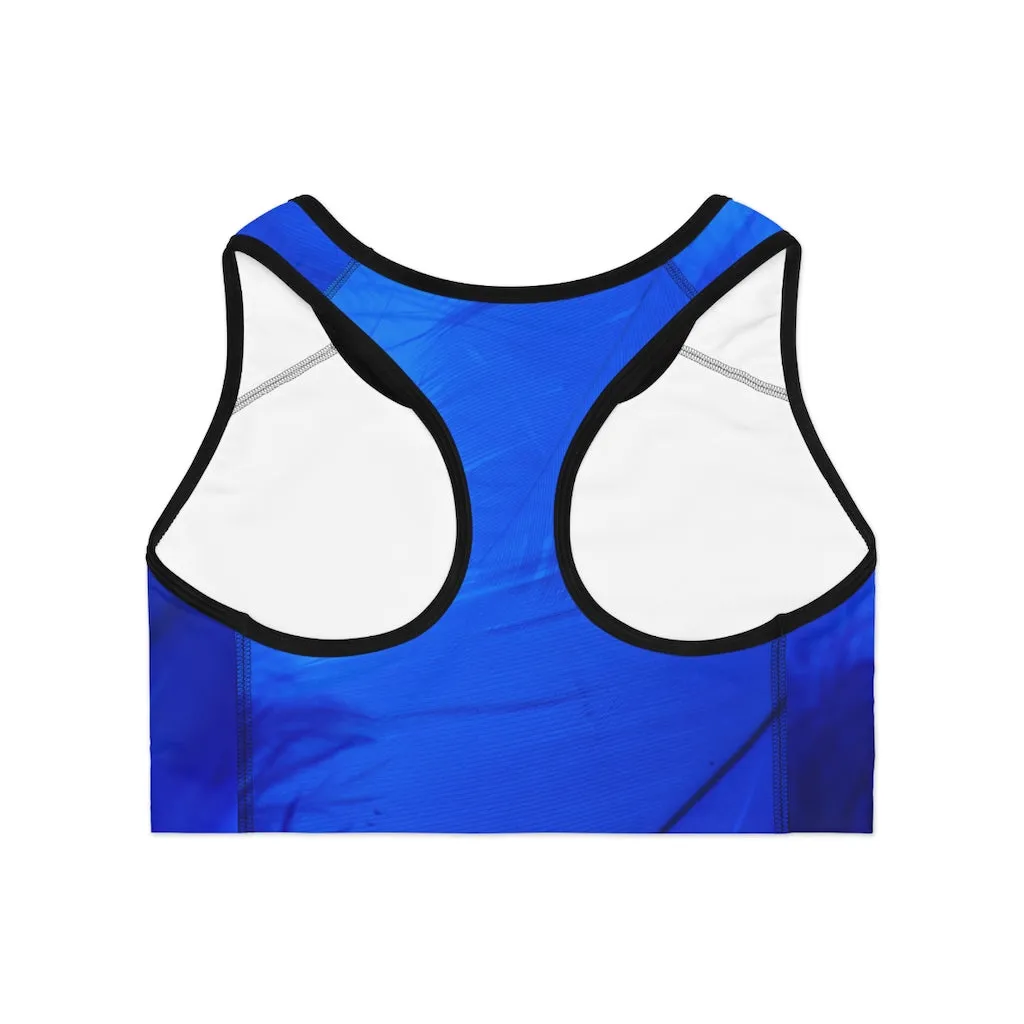 Blue Feather | Sports Bra
