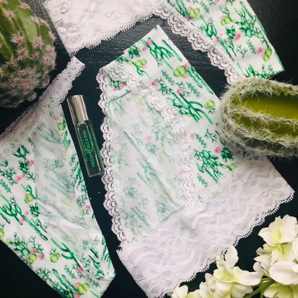 Cactus Oasis Lace Thong