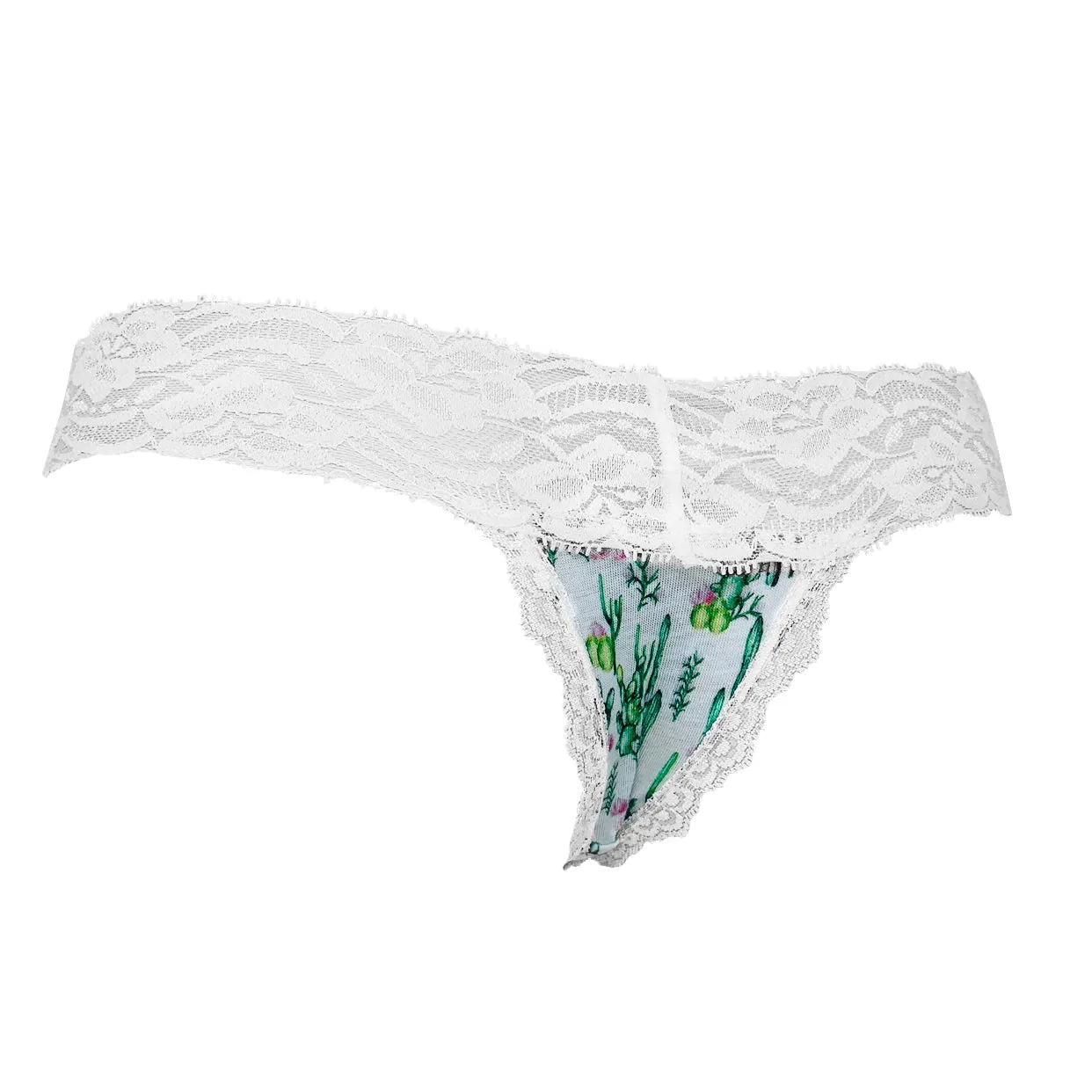 Cactus Oasis Lace Thong