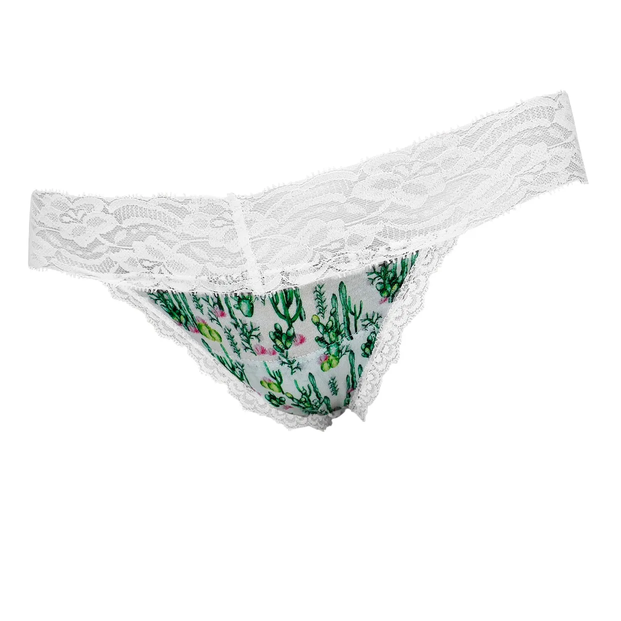 Cactus Oasis Lace Thong