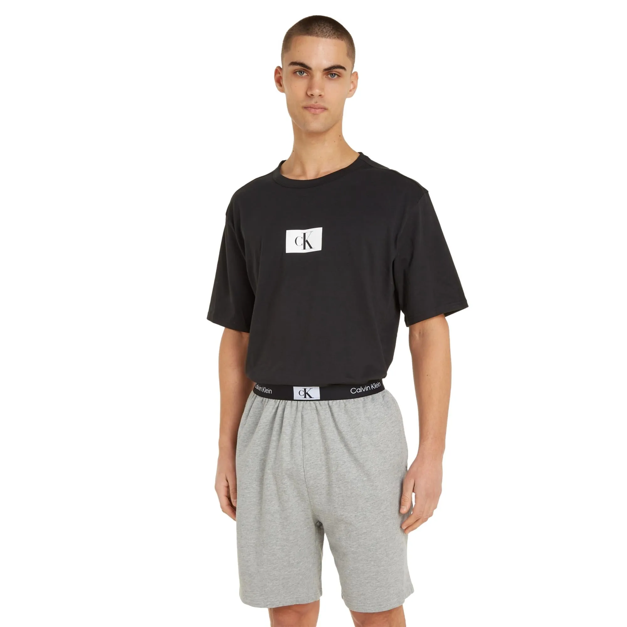 Calvin Klein CK 96 Terry Lounge Sleep Short - Grey Heather