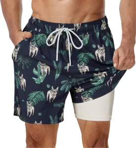CURTIS Swim STRETCH Trunks with Compression Liner A