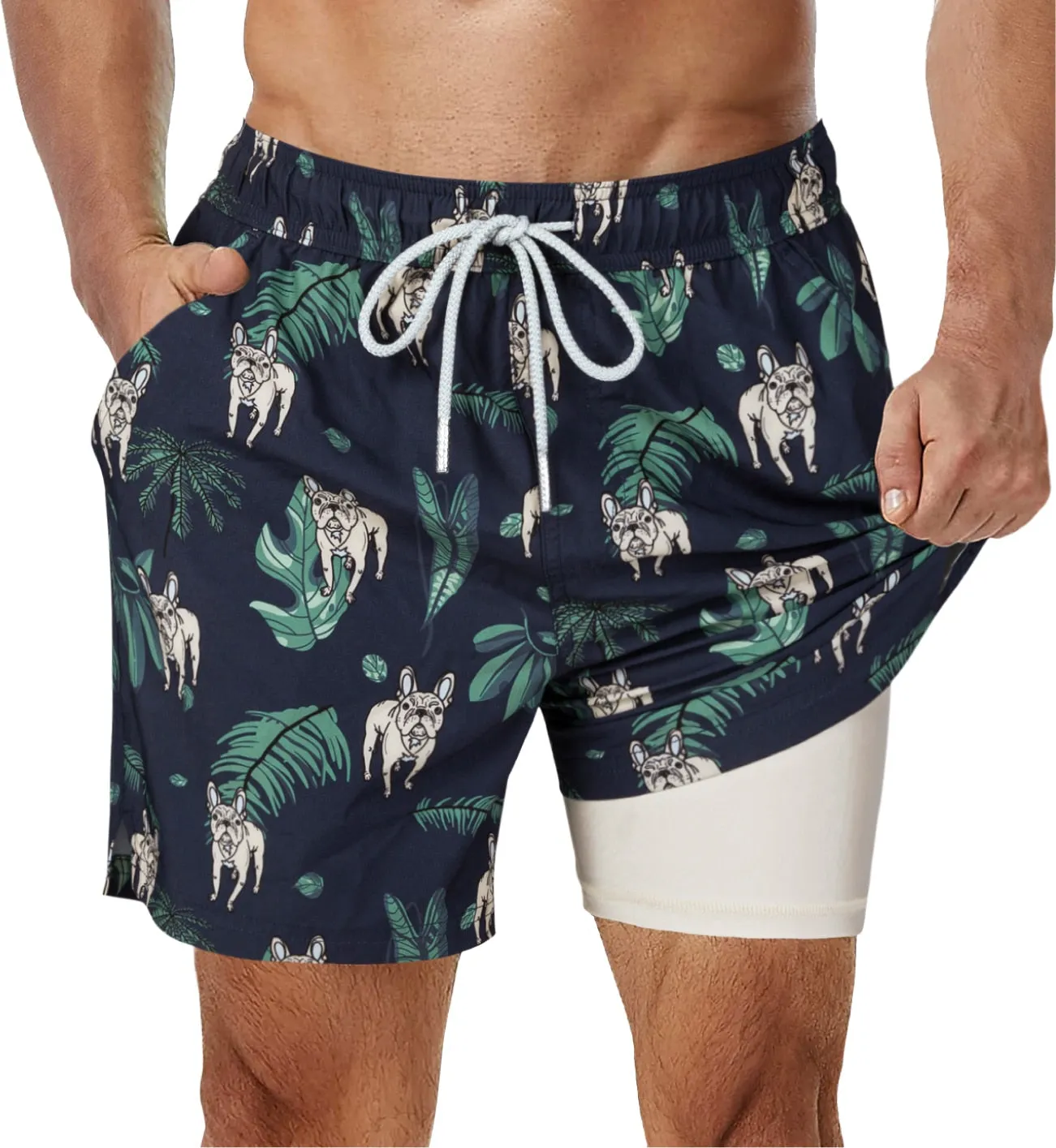 CURTIS Swim STRETCH Trunks with Compression Liner A
