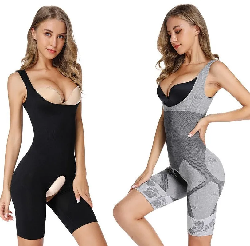 Full Body Shaper - Slimming Bodysuit with Butt Lifter - Easy Bathroom Access