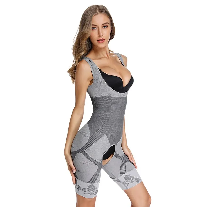 Full Body Shaper - Slimming Bodysuit with Butt Lifter - Easy Bathroom Access