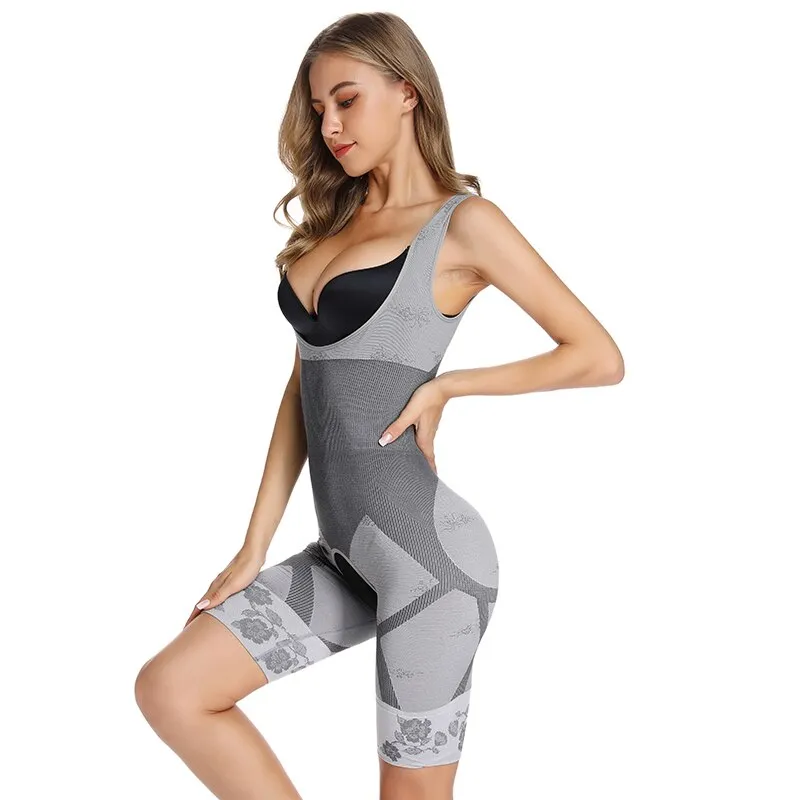 Full Body Shaper - Slimming Bodysuit with Butt Lifter - Easy Bathroom Access