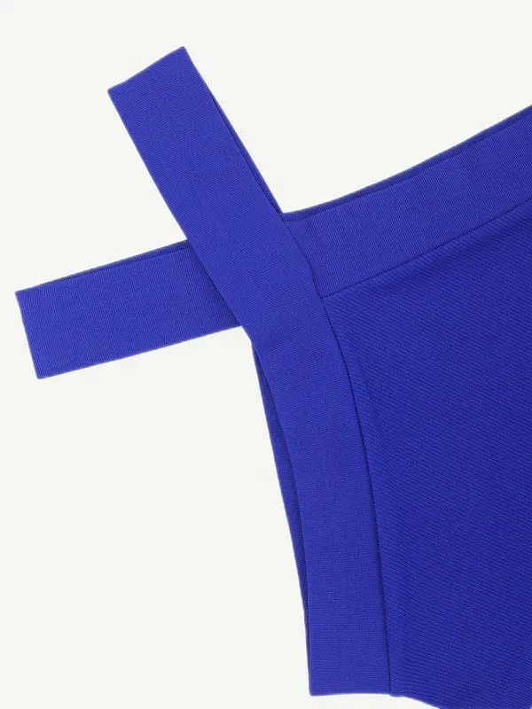Halter Neck Criss-Cross Seamless Shapewear Bodysuit