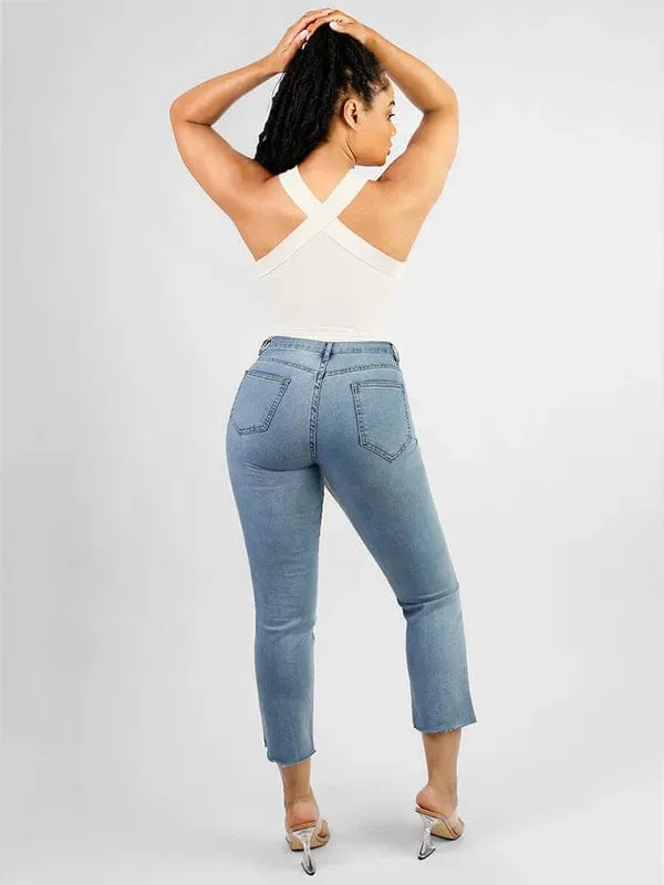 Halter Neck Criss-Cross Seamless Shapewear Bodysuit