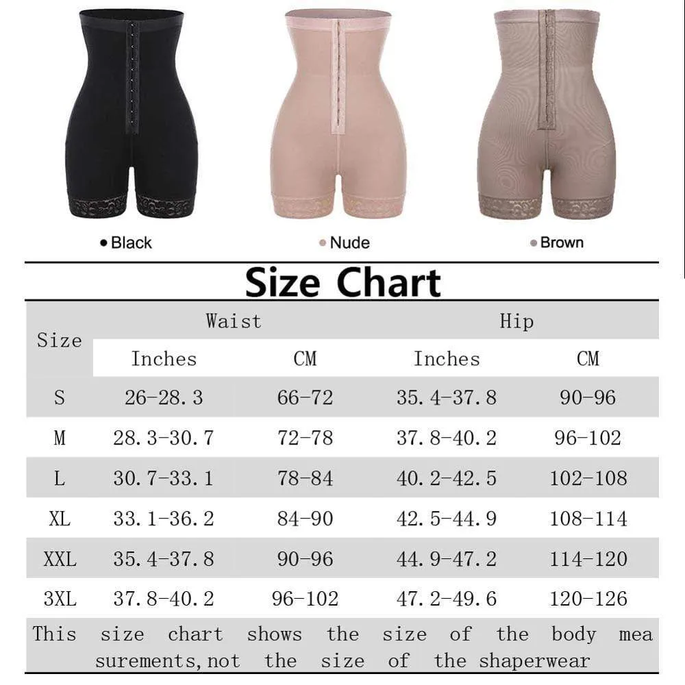 High Waist Compression Girdle Bodysuit Body Shaping Panties