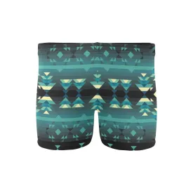Inspire Green Men's Swimming Trunks