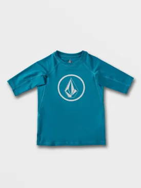 Little Boys Lido Solid Short Sleeve Rashguard - Barrier Reef