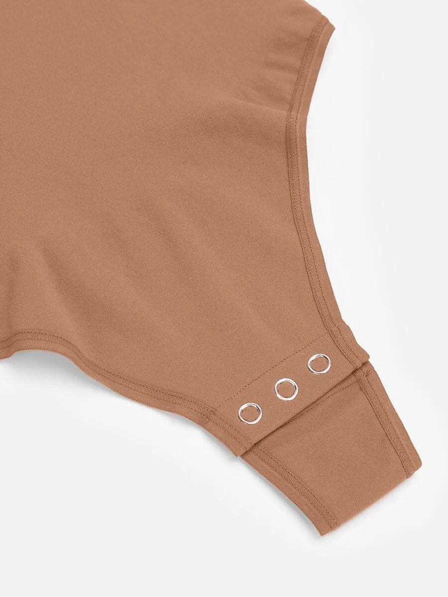 Long Sleeve Snatching Thong Bodysuit