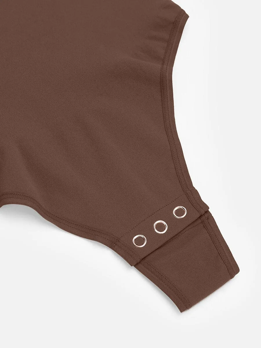 Long Sleeve Snatching Thong Bodysuit