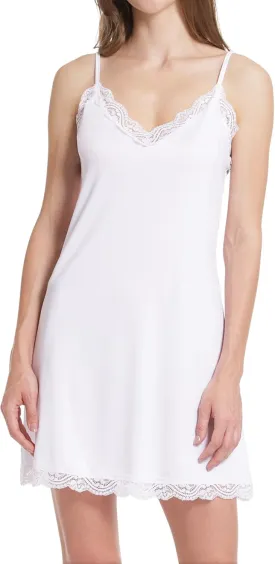 MANCYFIT Women's Full Slips Lace V-neck Adjustable Strap Sleepwear Dress