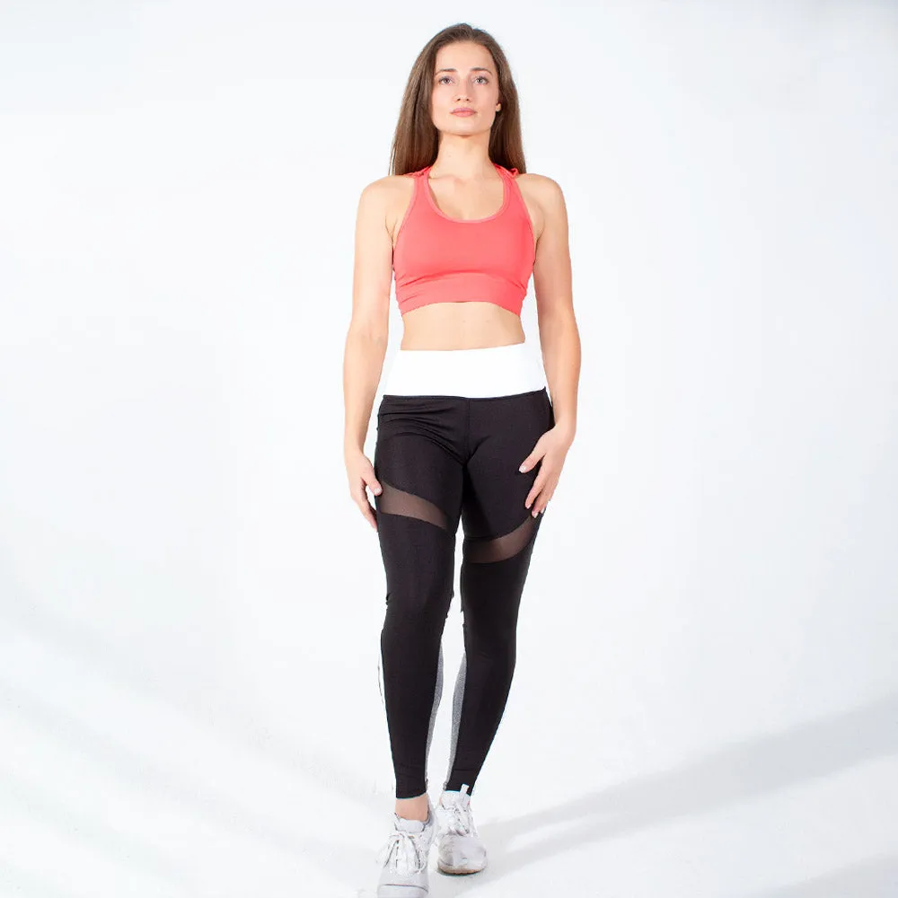 Runner Island Womens Coral Sports Bra Tank Top Hoodie