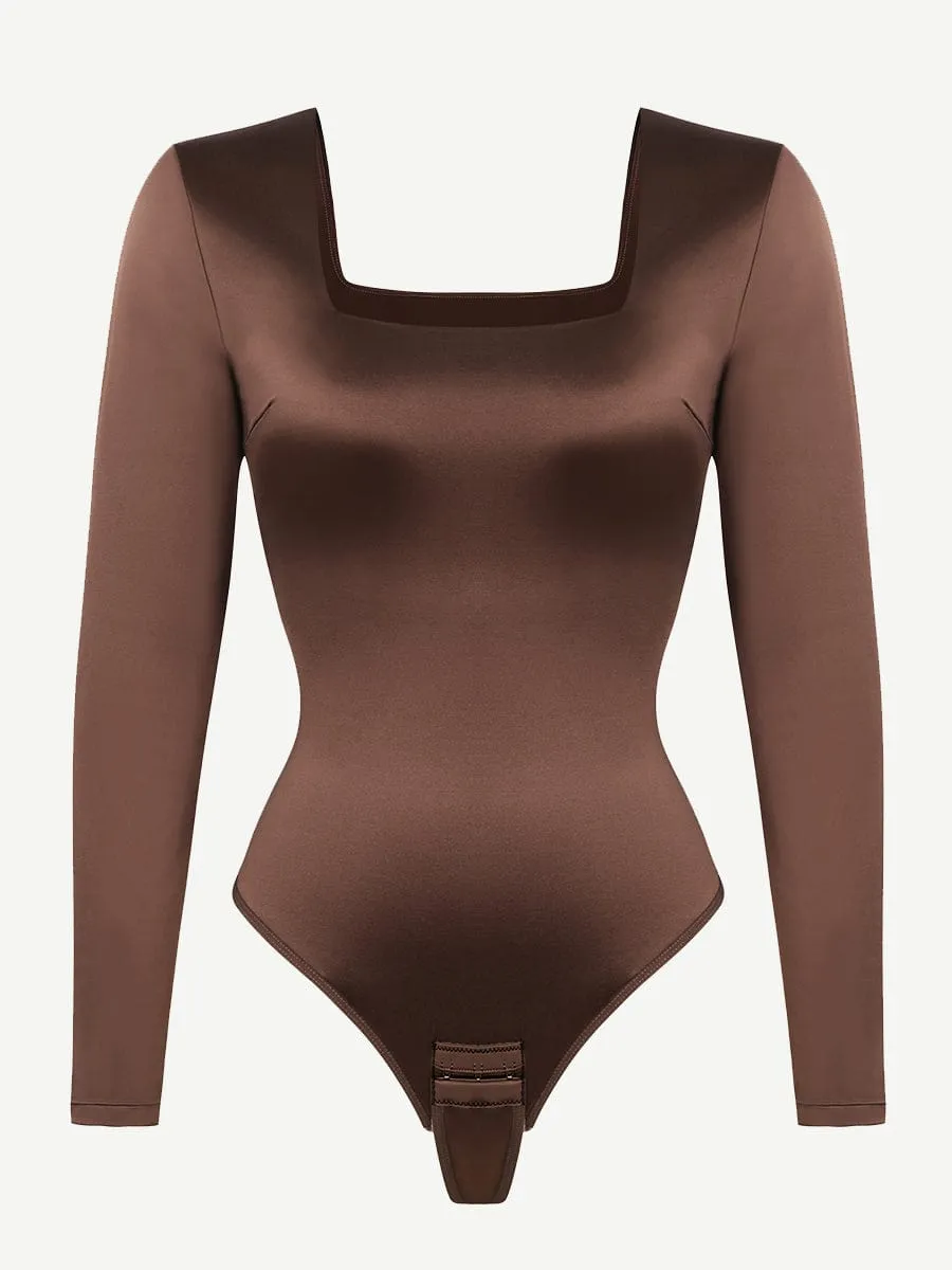 Satin Sleek Thong Bodysuit Shaper