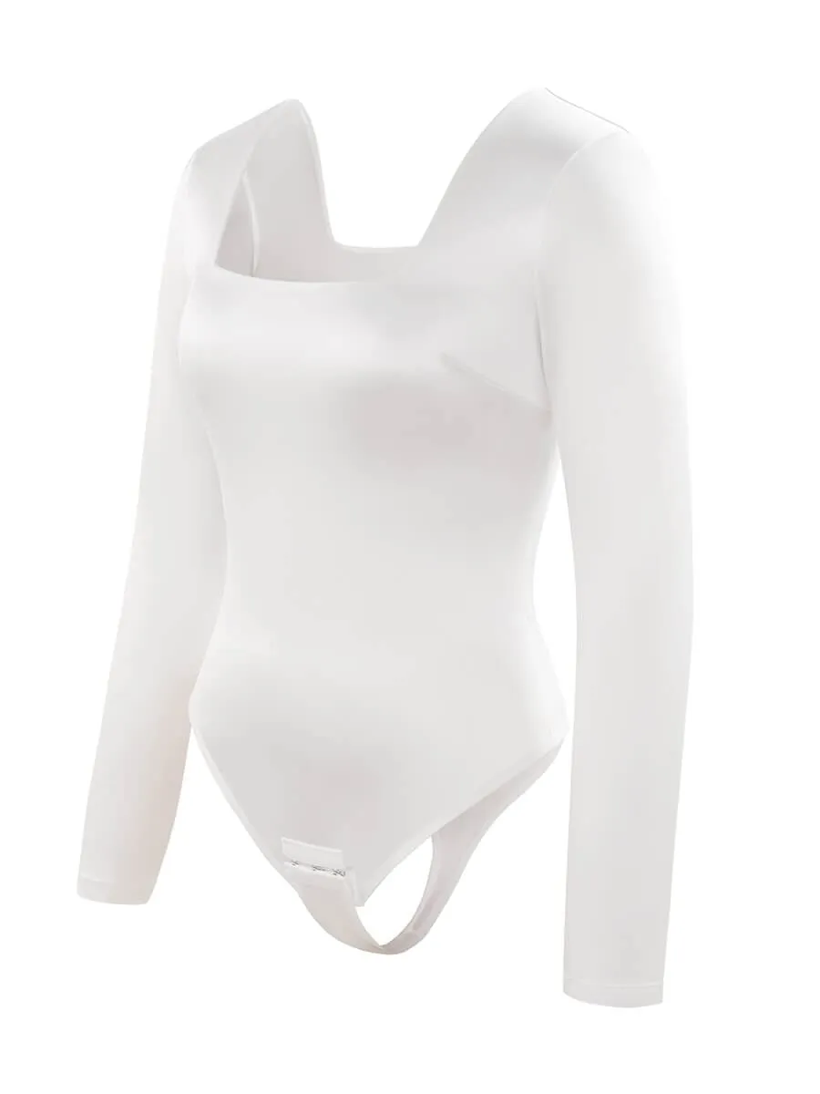 Satin Sleek Thong Bodysuit Shaper