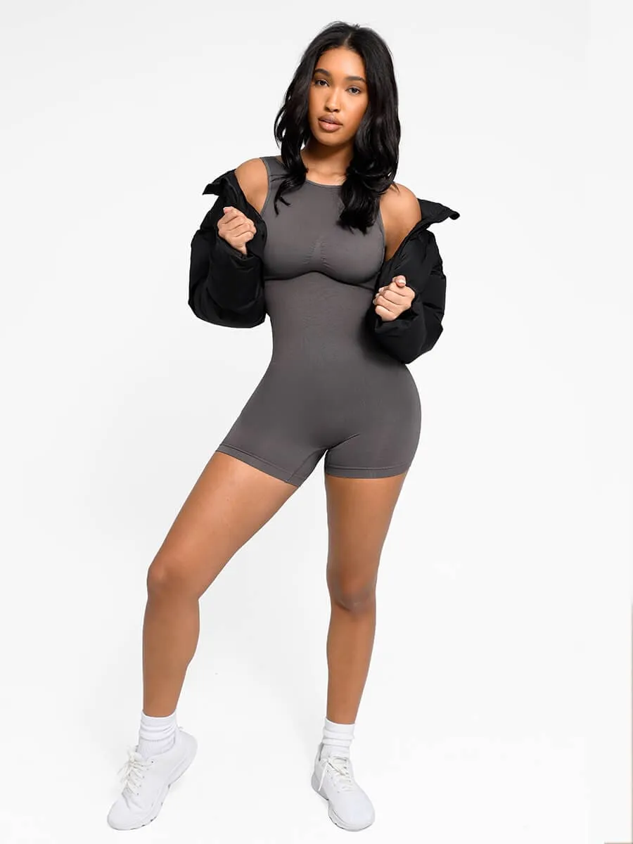 Seamless U Back Shaper Jumper with Removable Cups