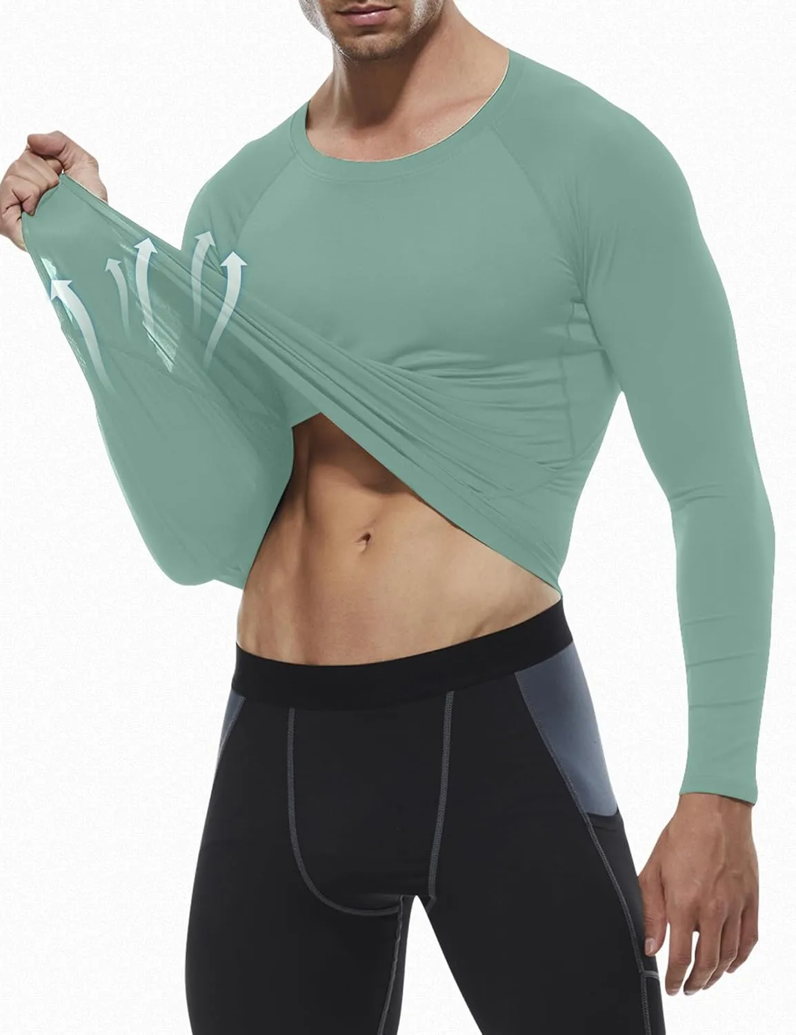 SPVISE 1 or 3 Pack Men's Compression Shirts Long Sleeve Workout Gym T-Shirt Running Top Cool Dry Sports Baselayer Undershirts