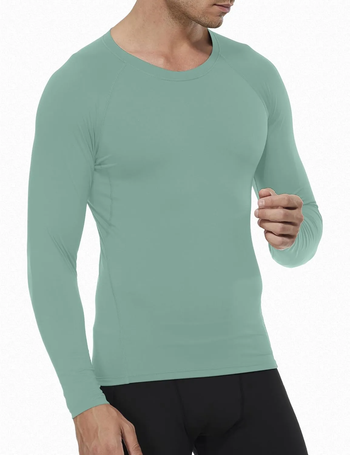 SPVISE 1 or 3 Pack Men's Compression Shirts Long Sleeve Workout Gym T-Shirt Running Top Cool Dry Sports Baselayer Undershirts