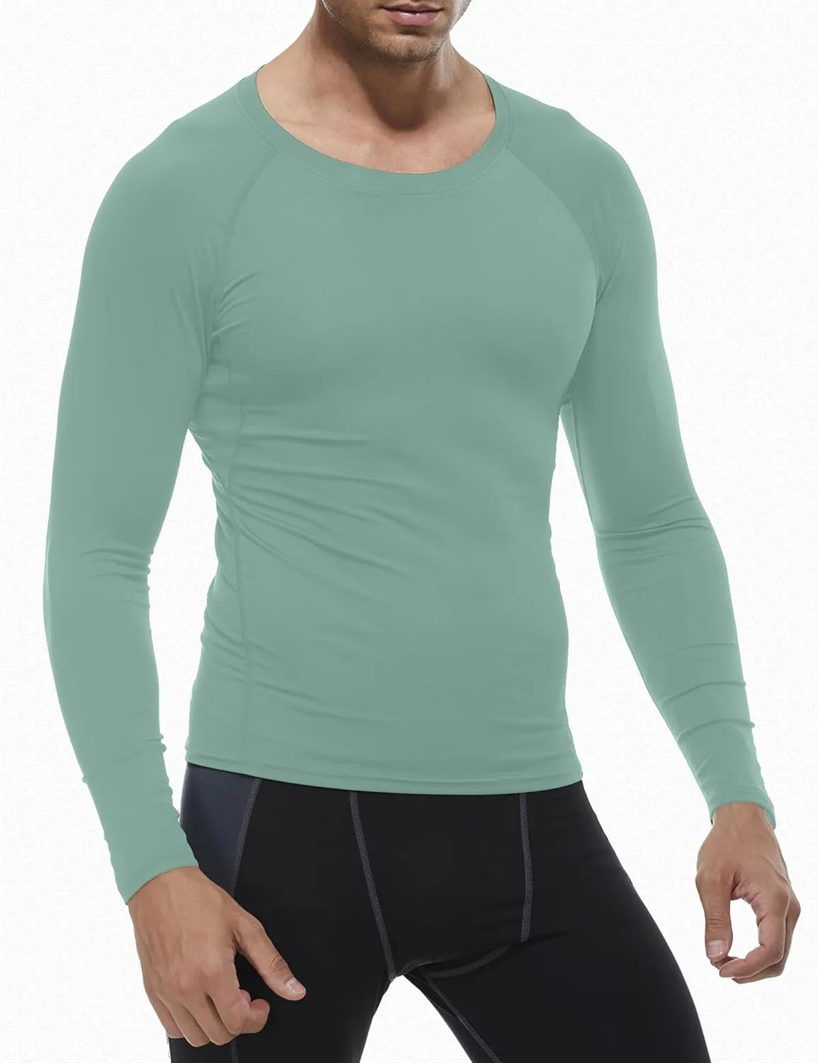 SPVISE 1 or 3 Pack Men's Compression Shirts Long Sleeve Workout Gym T-Shirt Running Top Cool Dry Sports Baselayer Undershirts