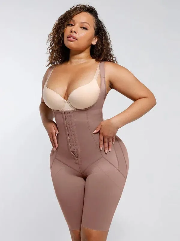 U Shaped Open Bust Tummy Control Shapewear Bodysuit