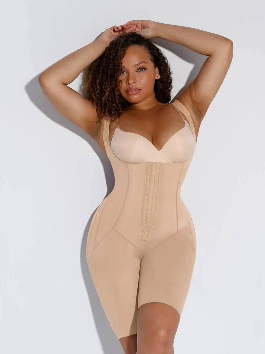 U Shaped Open Bust Tummy Control Shapewear Bodysuit