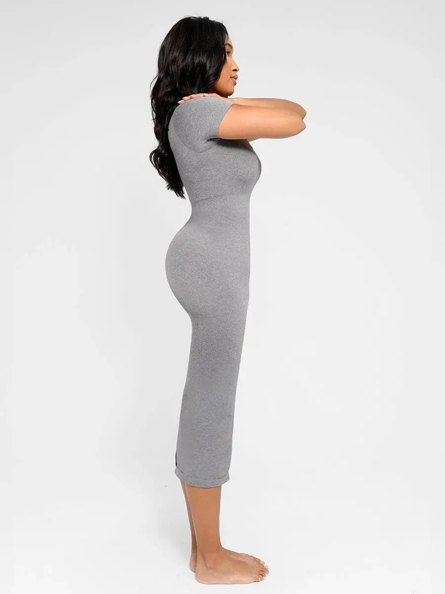 U Shaped Open Bust Tummy Control Shapewear Bodysuit