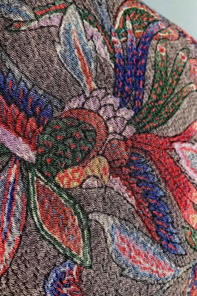 Vintage Grey Gardens Silk Kimono