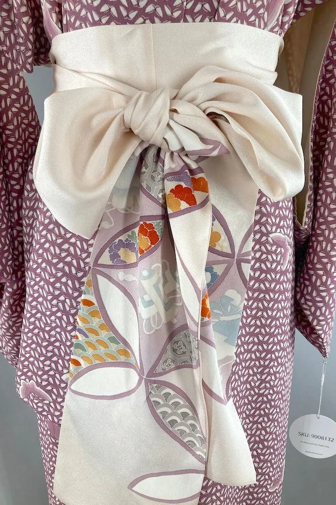 Vintage Lavender Butterflies Kimono