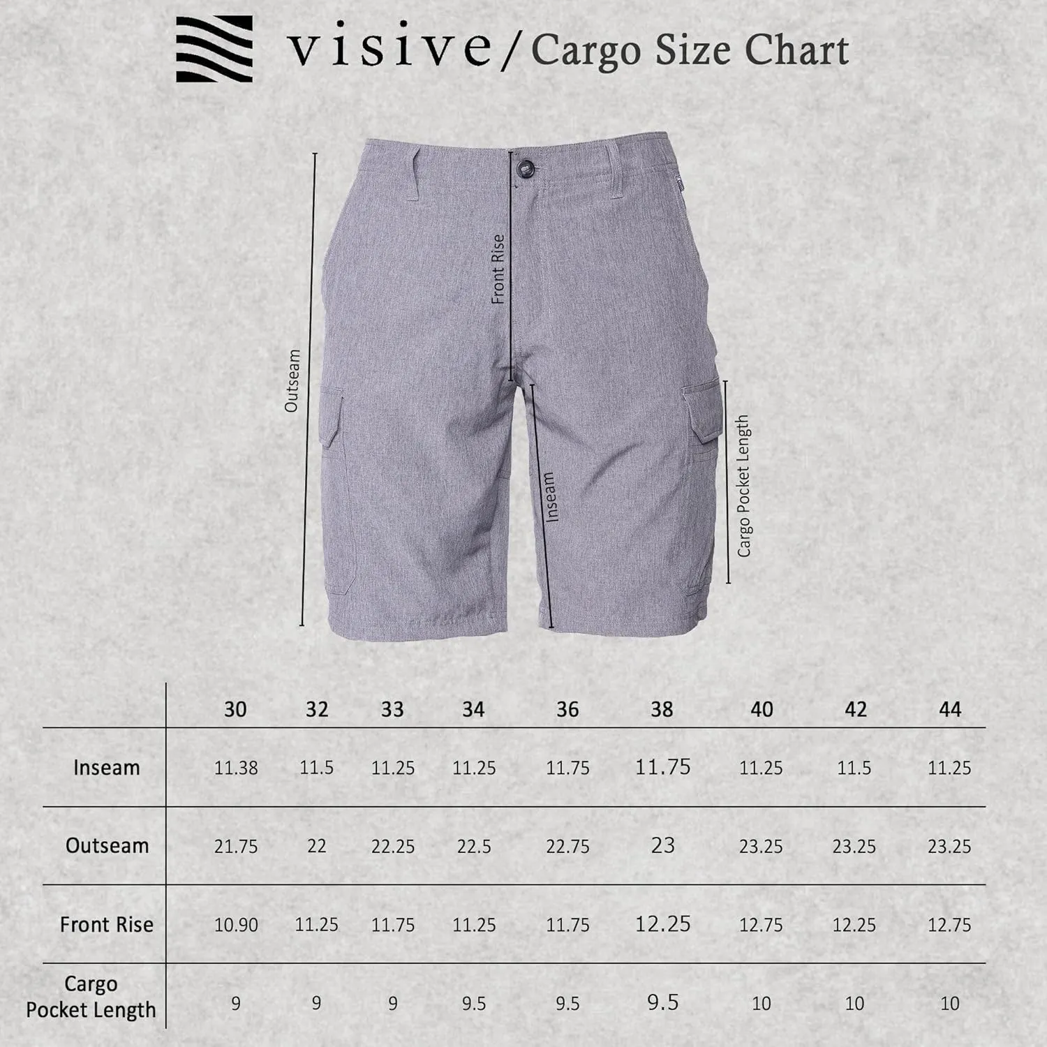 Visive Mens Shorts for Men, Hybrid Casual Golf Dress Flat Front Quick Dry Stretch Board Shorts, Lightweight Chino Short