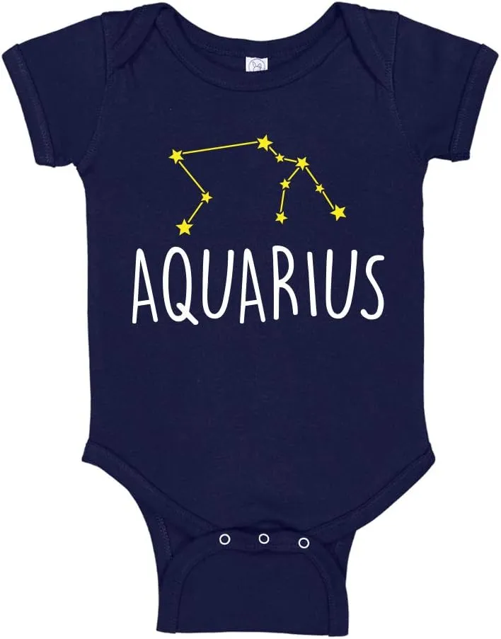 Zodiac Astrology Constellation Star Signs Baby Bodysuit/Toddler T-Shirt for New Baby Boy/Girl